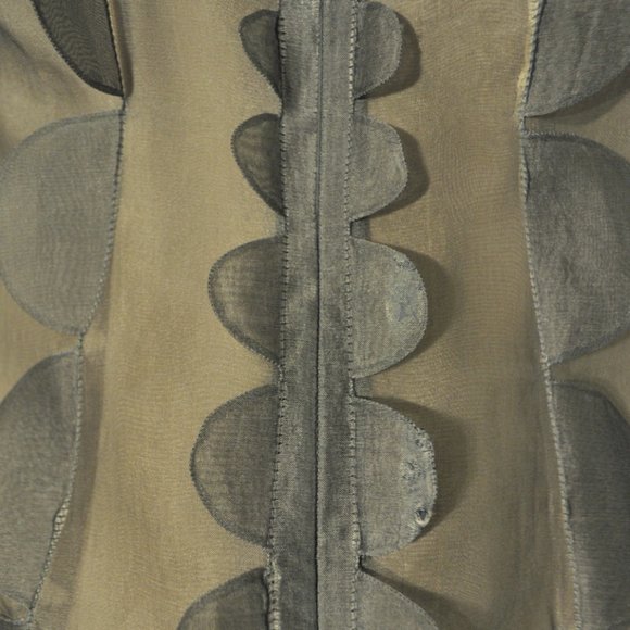 NWT CHRISTOPHER KANE Silk Organza Scallop Dress - Picture 6 of 9